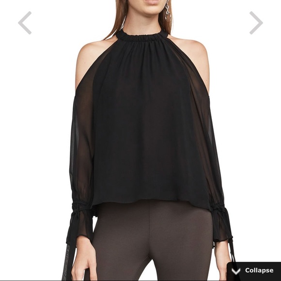 Bcbg fatima black blouse - Picture 2 of 4